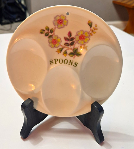 Ceramic floral spoon rest - ceramic,