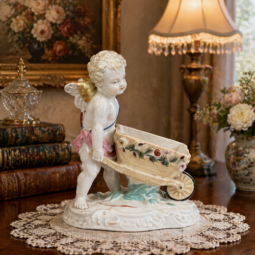 Antique cupid figurine - antique,