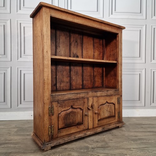 Antique oak dwarf bookcase - antique,