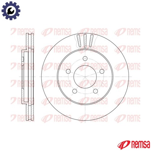 Brake disc 6564 - 2x,