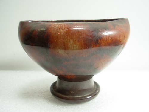 Unusual shaped pottery footed - unusual,