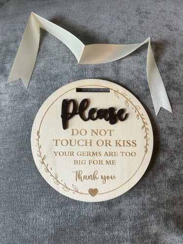 Wooden baby pram sign not - 2, do
