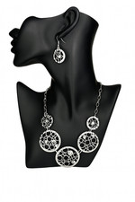 Retro Circles Silver-Tone