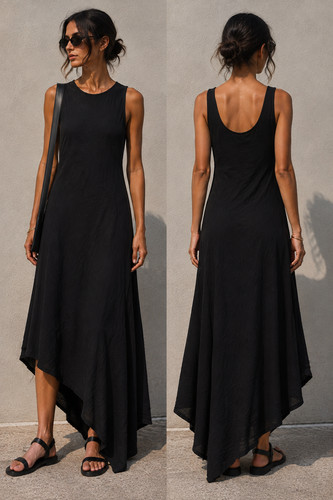 Ann demeulemeester long black - demeulemeester,