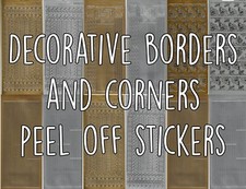 Lines & Borders Peel Off Stickers – Gold/Silver – Crafts, Cards, Scrapbooking