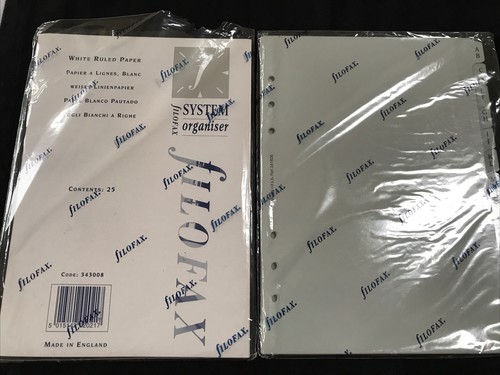 Filofax system organiser - system,