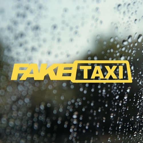 Fake taxi sticker - fake,