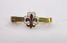 Vintage Boy Scouts enamel & Gilt Bar Brooch Badge 30x11 mm