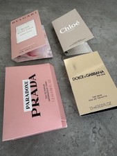 4 X Joblot Perfumes Miss Dior Prada Paradoxe, D&G The One Travel Mini New