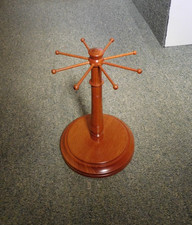 Brian Goodwin turned wooden Lace Bobbin Tree/stand/necklace/Jewelary holder