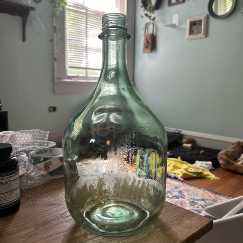 Vintage demijohn glass - vintage,