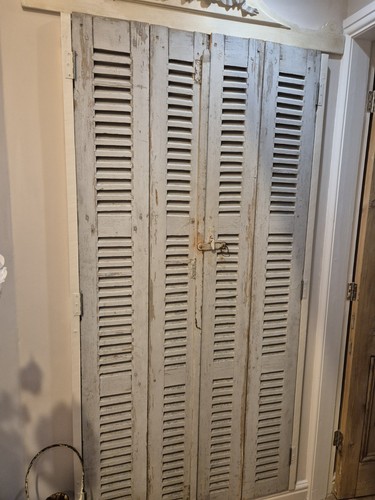 French louvered pine wooden - french,
