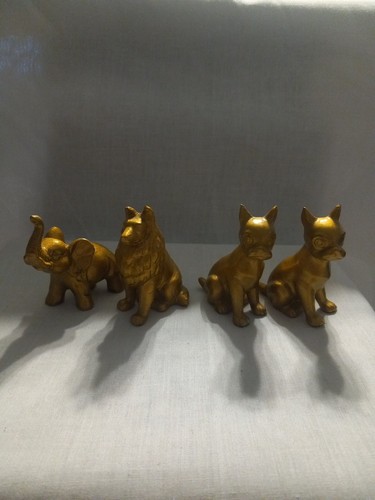 Vtg ceramic gold brass - vtg.,