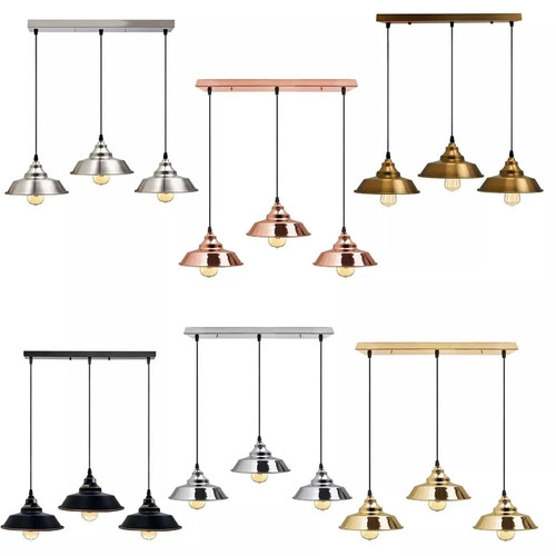 Industrial light pendant - 3-light,