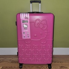 NEW Sanrio HELLO KITTY Pink Hardside 30in Luggage