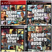 Grand Theft Auto PlayStation PS3 Retro Games - Choose Your Game - Collection