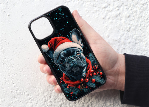 French bulldog puppy santa - french,
