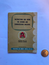 vintage alfa model 50 (e-2) sewing machine instruction booklet
