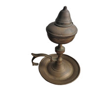Vintage Brass Candil Oil Lamp