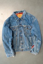 Vintage Levi's Checked Blanket Lined Denim Jacket - XL