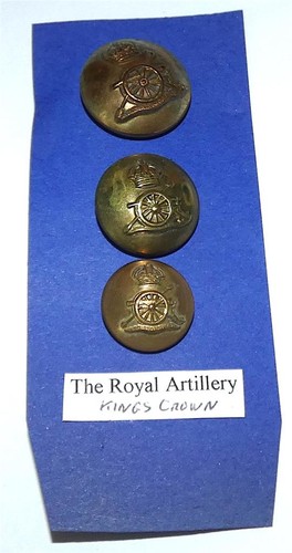 Ww2 royal artillery buttons - royal,