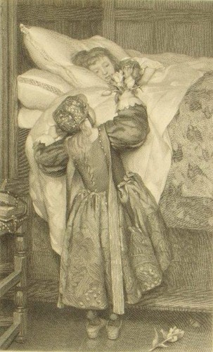 Antique steel engraving - ;, david