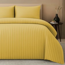 Luxury Striped Duvet Cover Set