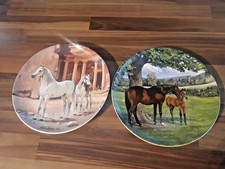 2 x Spode 1988 Noble Horse Collection by Susie Whitcombe Collector Plates in VGC