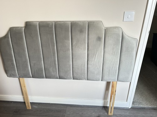 Double headboard grey - double,