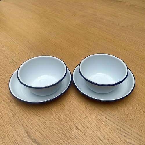 Pair falcon enamel - pair, &