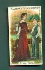 SALMON & GLUCKSTEIN - BILLIARD TERMS,  'A LONG JENNY'  1905 ISSUE TYPE CARD