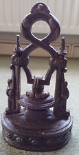 Antique Victorian cast iron doorstop, marked A Kenrick & sons. 2.8 kg..