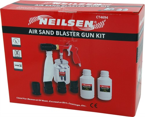 Air sandblaster gun - gun, kit