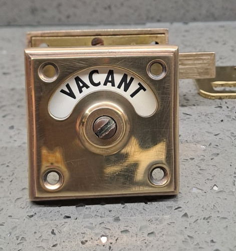 Vintage brass vacant engaged - vintage,