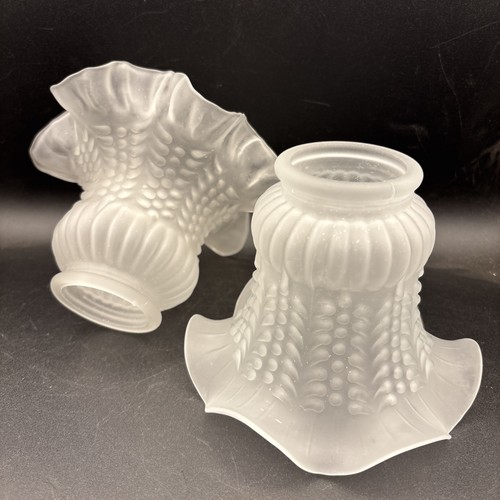 Lamp shade flower shaped - shaped, pair