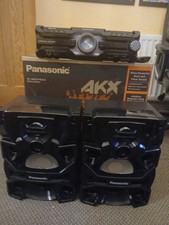 panasonic hifi system bluetooth, cd, radio, 2 usb sockets, 2 microphone sockets