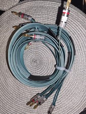 QED PROFILE 8.  Flat Speaker Cable. terminated bi wire. 4 to 2