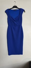 Boohoo Blue Pencil Midi Dress