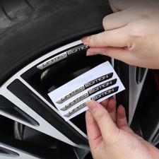 Black Limited Edition Logo Car Sticker Wheel Hub Emblem Badge Decals Accessories