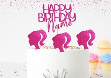 Barbie Cake Toppers Happy