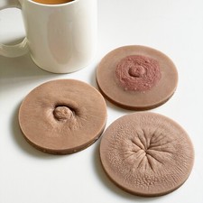 Rude funny mug coaster novelty - rude,