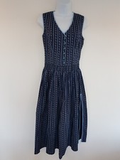Vintage Dress Blue Long Midi