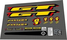 1998 pantera yellow - yellow, decal