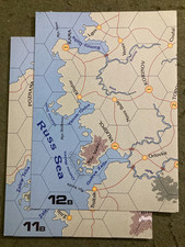 COLUMBIA GAMES - VICTORY, BLOCKS OF WAR 'STEPPE' MAP SET #11/#12  (1998)