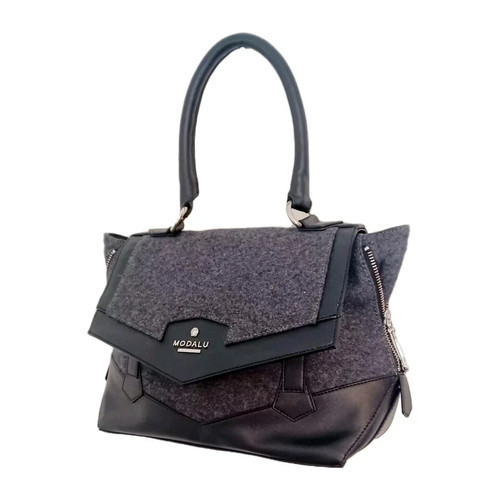 Modalu black grey shoulder - black,