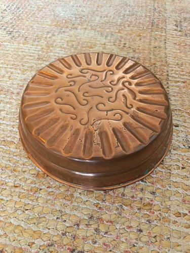 Vintage copper jelly - jelly, cake