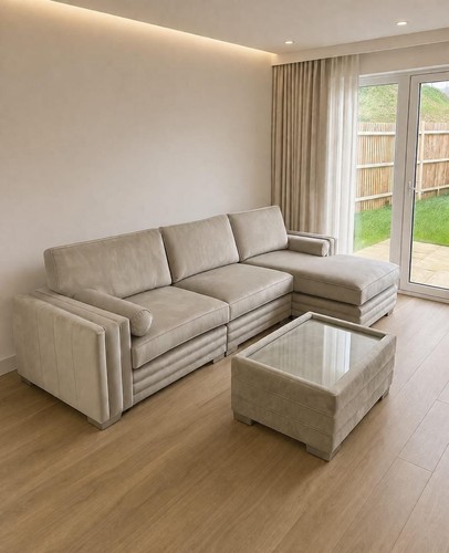 Cream corner sofa seater - corner,