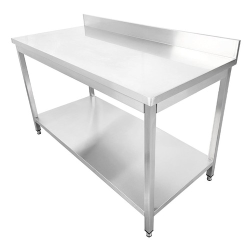 Stainless steel table upstand - steel,