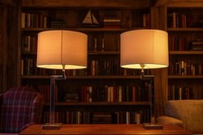 A Porta Romana Minimalist Table Lamp With Swinging Arm SLB36