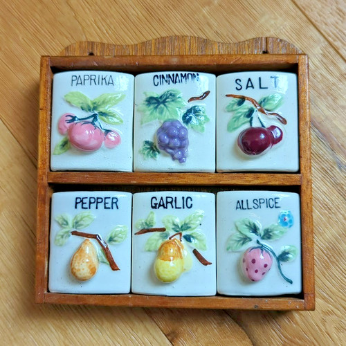 1950 spice rack assorted - 1950's,